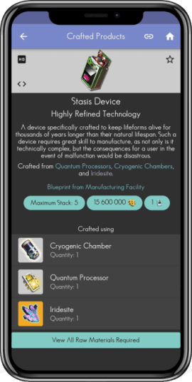 phone with app running